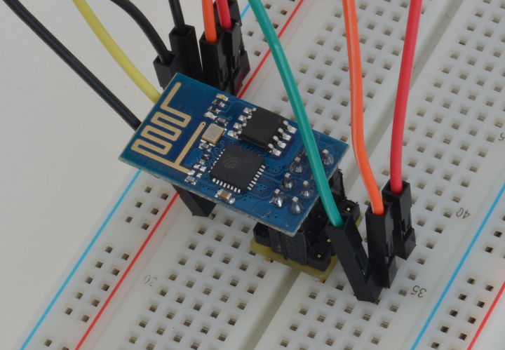 Conexión del módulo ESP8266 a una protoboard