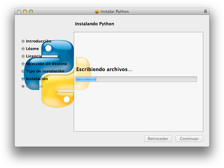 Python MAC escribir archivos