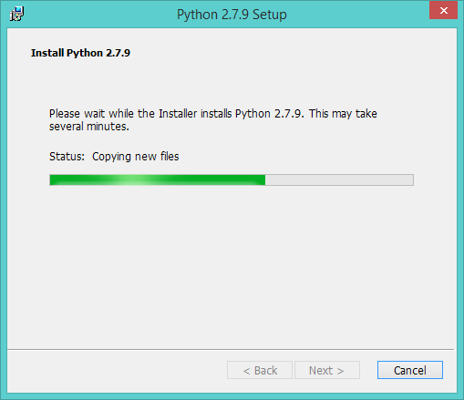 Python instalar Windows grabando archivos