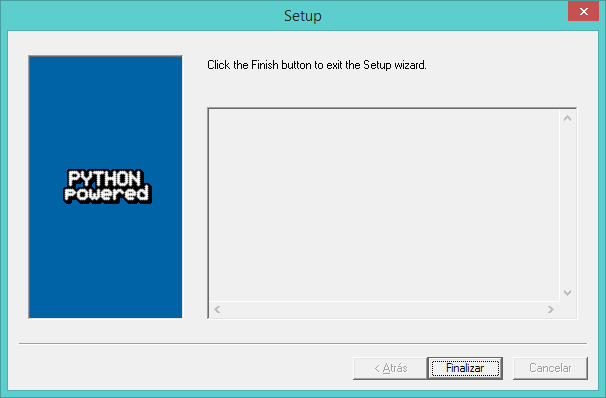 Python instalar serial port extension Windows terminado