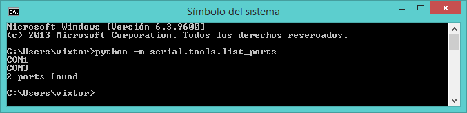 Windows Python -m serial.tools.list_ports