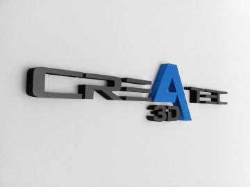 Createc 3D. Logo de la pared