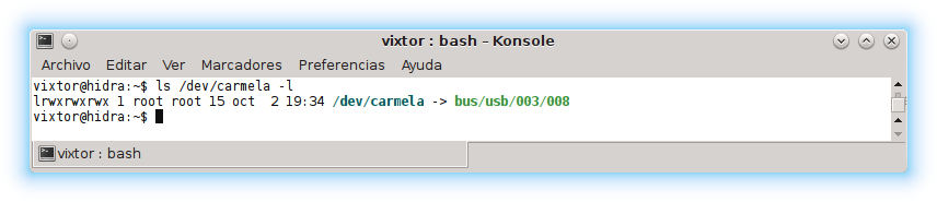 Enlace simbólico (alias) a una placa Arduino asingnándole un nombre fijo por el número de serie