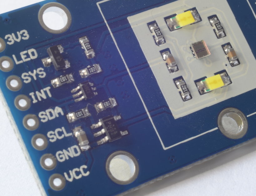 Módulo sensor de color I2C TCS3414 sin tapa