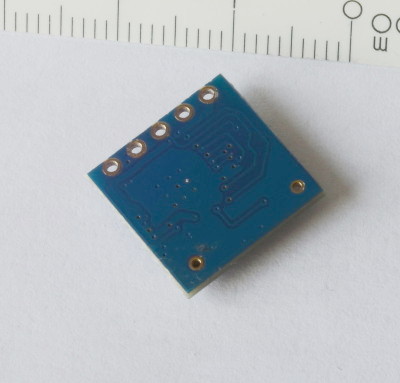 Módulo Wifi ESP8266 Modelo ESP-05 vista posterior