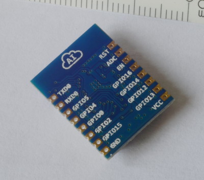 Módulo Wifi ESP8266 Modelo ESP-07 vista posterior