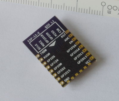 Módulo Wifi ESP8266 Modelo ESP-12-E vista posterior