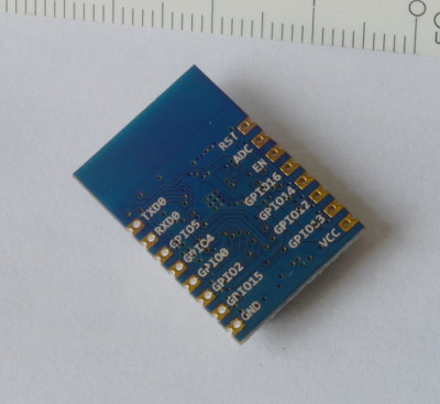 Módulo Wifi ESP8266 Modelo ESP-12 vista posterior