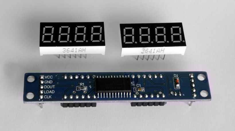 Módulo para Arduino con driver MAX7219 y display LED 7 segmentos 8 dígitos