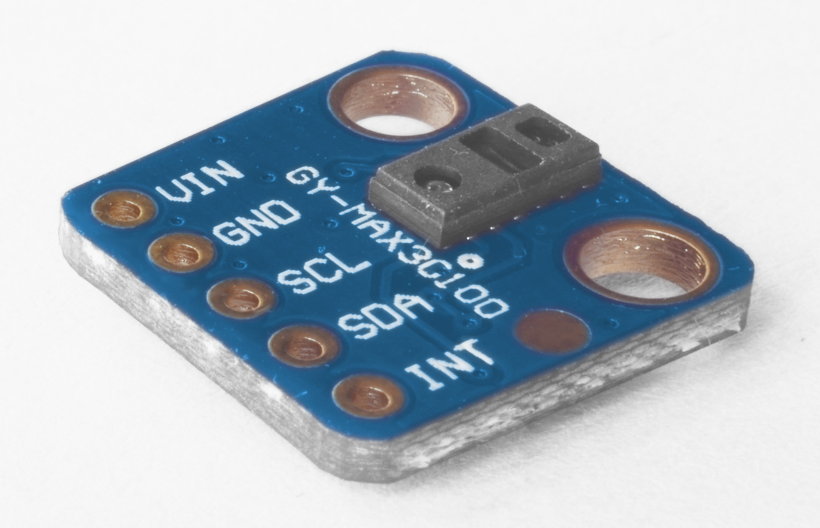 MAX30100 sensor de latido de corazón (oxímetro de pulso) con comunicaciones I2C para wearables de salud